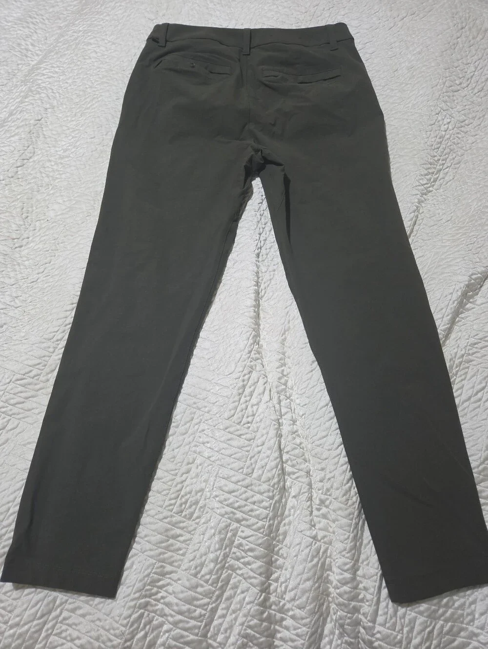 Lululemon ABC Classic Trouser Pant Olive Green Stretch Commuter Golf Workwear 32 - Picture 6 of 9